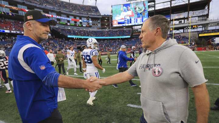 Frank Reich returns to Carolina, to face Bill Belichick again
