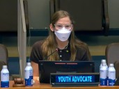 Discurso en la ONU. La lucha de la hija de Ben Affleck y Jennifer Garner contra el Covid prolongado en el mundo