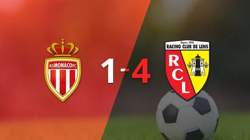 Liga de Francia: Wesley Said impulsó la victoria 4-1 de Lens frente a Mónaco con dos goles