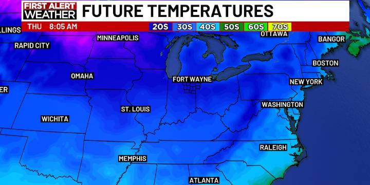 First Alert Forecast: Thanksgiving week weather bringing rain, cold and possibly snow.