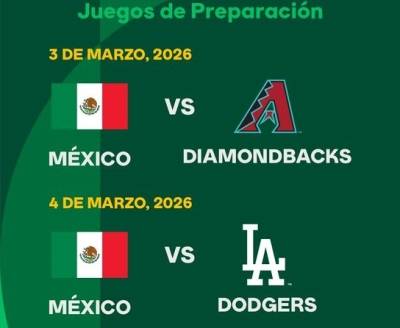 Selección mexicana de béisbol enfrentará a los bicampeones Dodgers