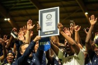 FIFA co-workers break Guinness World Record for most multinational soccer game