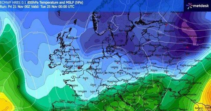 Exact date -6C freeze to hit as 13 coldest cities revealed in new maps