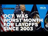 Last month was the worst October for layoffs since 2003, outplacement firm reports