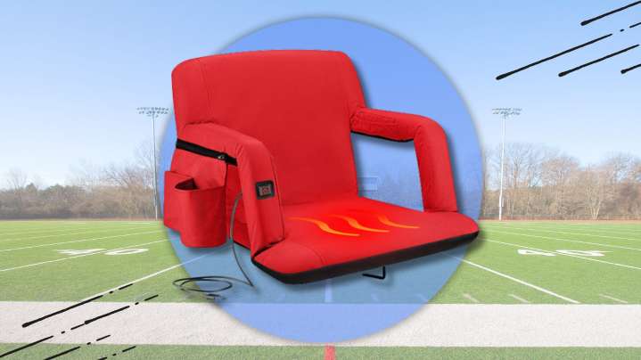This heated stadium seat is on sale for less than $100 🏈