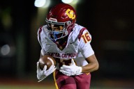 Central Catholic routs Newberg to open Class 6A football state tournament play