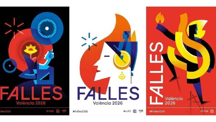 Los carteles de Fallas rinden homenaje a la fiesta total, la música y los artistas