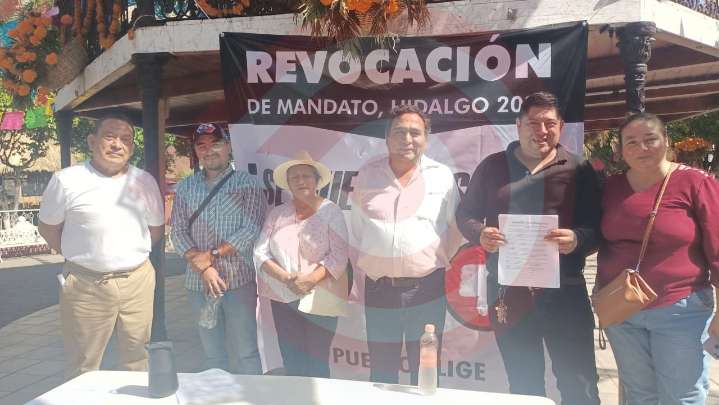 Colectivo “Izquierda Unida Hidalguense” promueve proceso de revocación de mandato