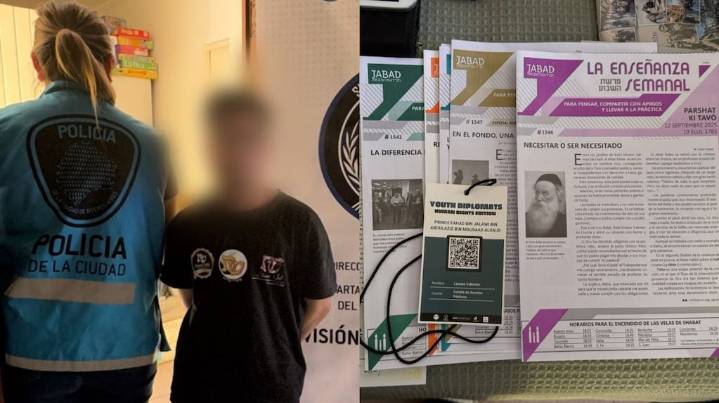 Investigan a un joven de Campana que usaba documentos falsos para ingresar a templos judíos de la Ciudad de Buenos Aires
