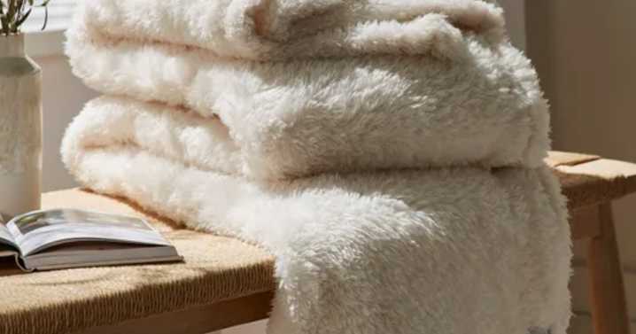 Dunelm teddy throw that's like ‘a bear hug’ and ‘whole family wants one’