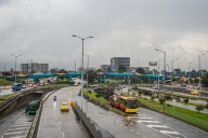 Manifestaciones bloquean vías y rutas de TransMilenio en Bogotá