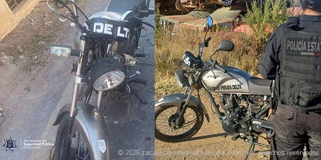 ASEGURAN MOTOCICLETA CON REPORTE DE ROBO