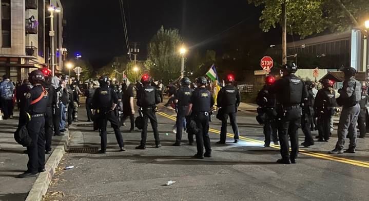 Brass knuckles found on 79-year-old man arrested at Portland ICE facility