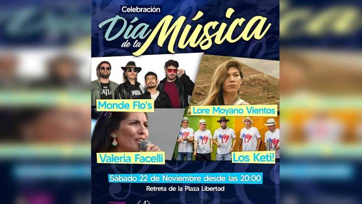 La Municipalidad programó una variada cartelera para celebrar el Día de la Música