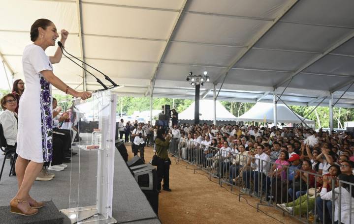 Sheinbaum: Tren Maya carga bajará gasolina sureste México