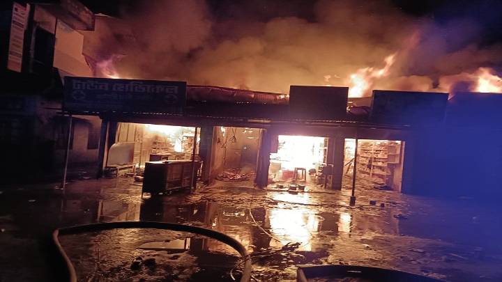 Massive Fire Guts 10 Shops in Howly Market During Raax Festivities