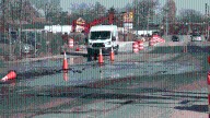 Crews working to repair broken water main on Washington Street in Indianapolis