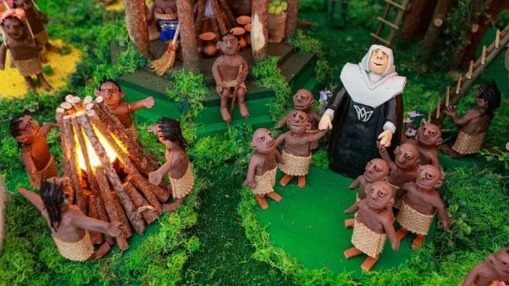 Un pesebre con la Madre Laura, la Llorona, el Beato Jesús Aníbal Gómez y la Madremonte: ese es el costumbrista de Venecia, Antioquia