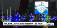 Holiday lights at Legends Stadium & Mustard Seed Hill