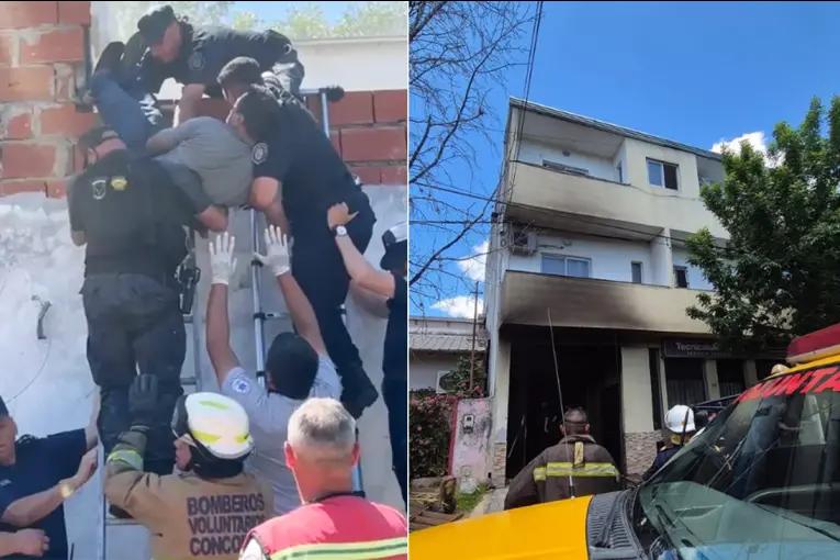 Es reservado el estado de salud del hombre detenido tras un incendio en Concordia