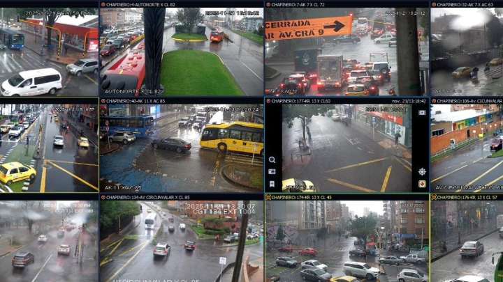 Fuertes lluvias causan inundaciones en Bogotá: vías colapsadas y baja visibilidad