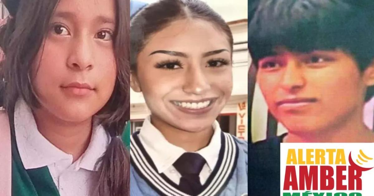 ¡Activan Alerta Amber! Desaparecen una niña y dos adolescentes en calles del Edomex; los buscan con urgencia