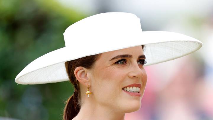 Business as usual! Princess Eugenie is polished in a blazer as she supports her uncle King Charles III in the wake of Andrew Mountbatten Windsor scandal