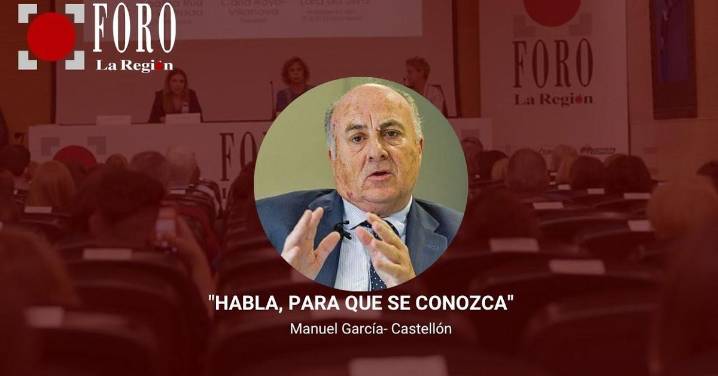 Directo | Manuel García-Castellón protagoniza el Foro La Región "Habla para que se conozca"