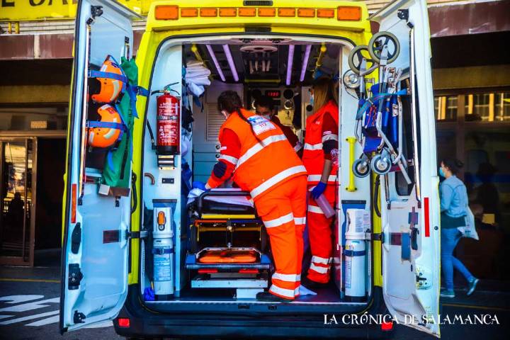 Herida una menor de 17 años en un accidente en Salamanca