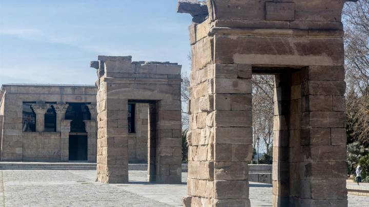 La buena "salud" del templo de Debod en Madrid