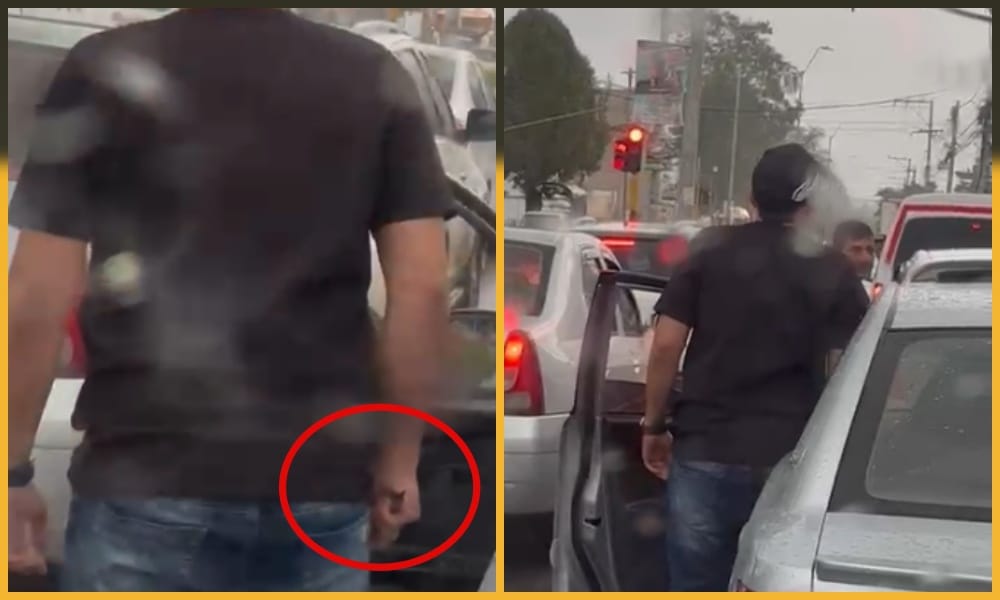 Conductor hiere con arma blanca a motociclista y huye