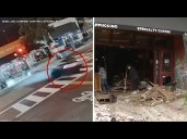 90-year-old driver slams into coffee shop in shocking high