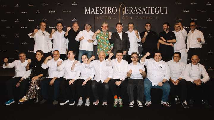 La élite culinaria española celebra el legado de Martín Berasategui
