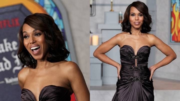 Kerry Washington Brings Classic Glamour to 'Wake Up Dead Man' Premiere