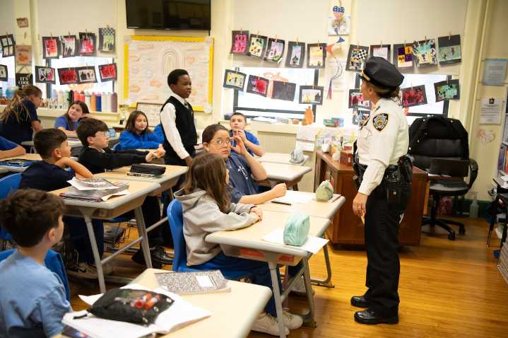 NYPD borough commander serves as principal for a day at Staten Island school