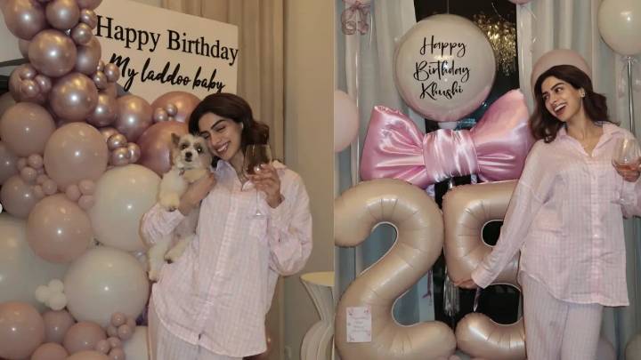Khushi Kapoor’s 25th birthday photos delight fans, yet Vedang Raina’s absence doesn’t go unnoticed