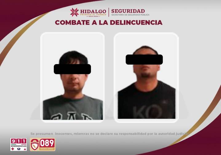 Detienen a dos personas tras homicidio en Pachuca