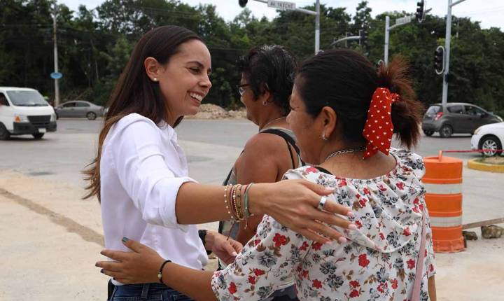 Avanza Ana Paty Peralta con «Cruce Seguro» en principales avenidas de Cancún para una movilidad segura