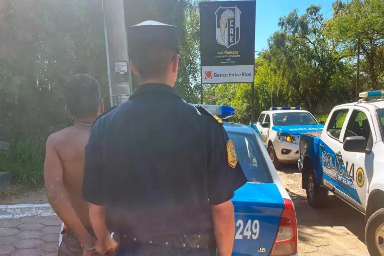 Detuvieron a un hombre que simuló un robo para evitar ser detenido en Paraná