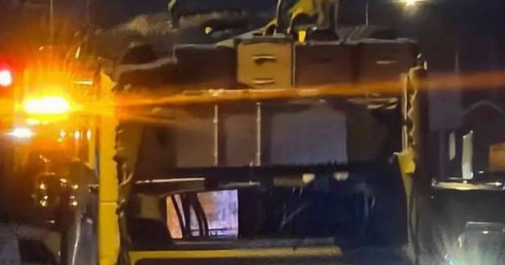 Roof ripped off bus after it hits low bridge