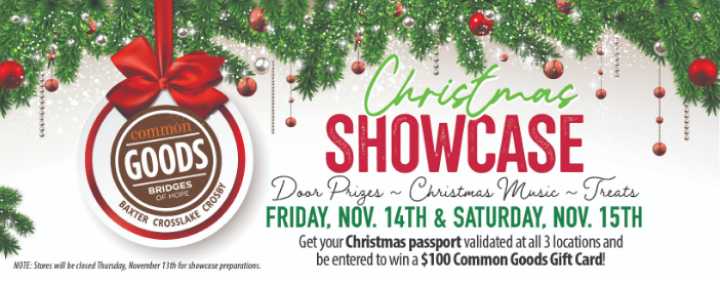 Common Goods Christmas showcase set for Nov. 14