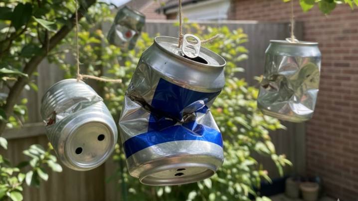 Pocos lo saben: por qué recomiendan poner latas de aluminio colgadas en el jardín de las casas