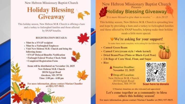 Local Aberdeen church offering ham and turkey for those affected by SNAP