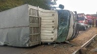 Accidente en Sierra de Santa Rosa paralizó circulación por más de dos horas