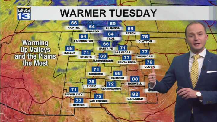 Warmer Tuesday before a storm moves in late this week