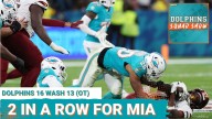 DOLPHINS SQUAD: Miami DOLPHINS SQUEAK BY Washington Commanders 16
