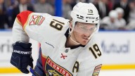 Matthew Tkachuk is skating again, but no set return date for Panthers star