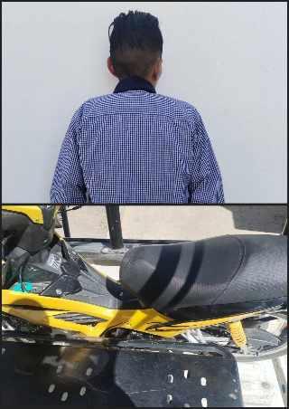 Fingió que solo la movía, pero la moto tenía reporte de robo