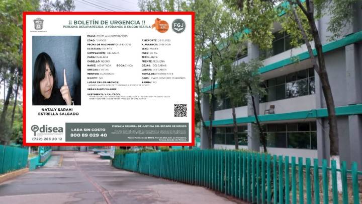 Buscan a Nataly Sarahi Estrella en Tlalnepantla, asistió a una clase en Bachilleres 5 Satélite y desapareció