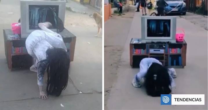 "Nos costó encontrar la tele adecuada": la historia del viral disfraz de El Aro en Coquimbo